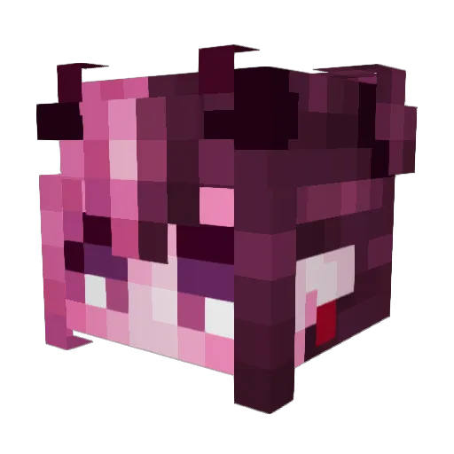 SystemGlitchh Minecraft avatar head, 3D render