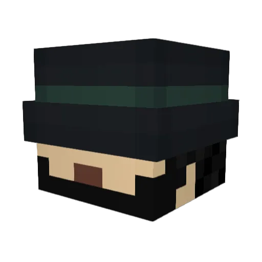 SystemID Minecraft avatar head, 3D render