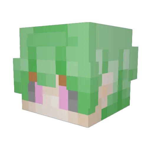 SystemPastel Minecraft avatar head, 3D render