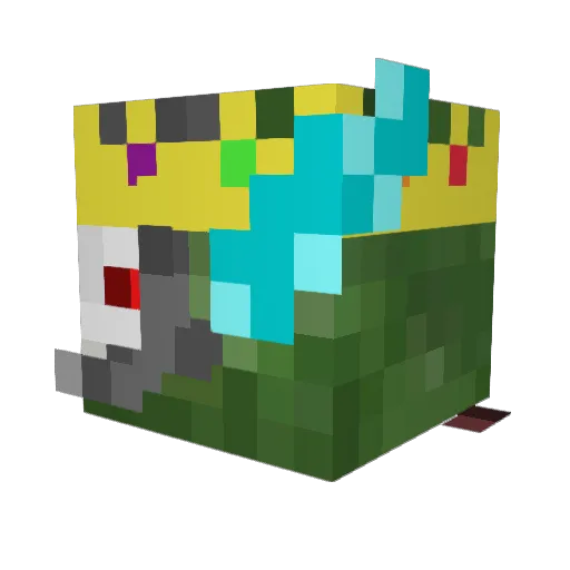 SystemSpeed Minecraft avatar head, 3D render