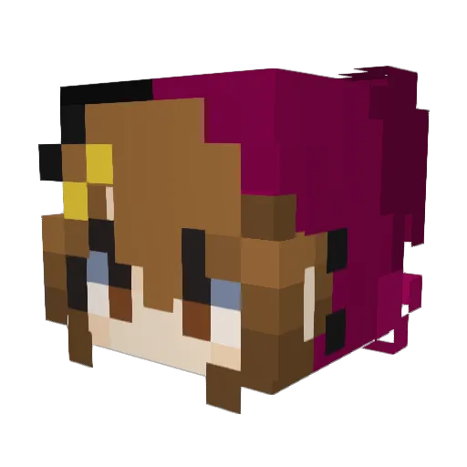 Systema05 Minecraft avatar head, 3D render