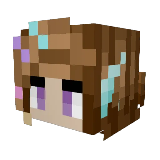SystemicAlus Minecraft avatar head, 3D render