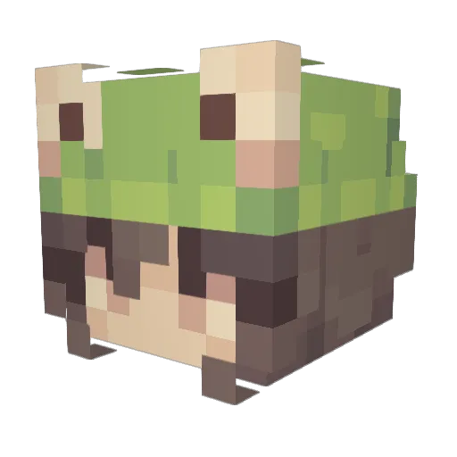 Systemkollaps Minecraft avatar head, 3D render