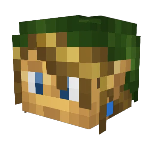 Sytek10 Minecraft avatar head, 3D render