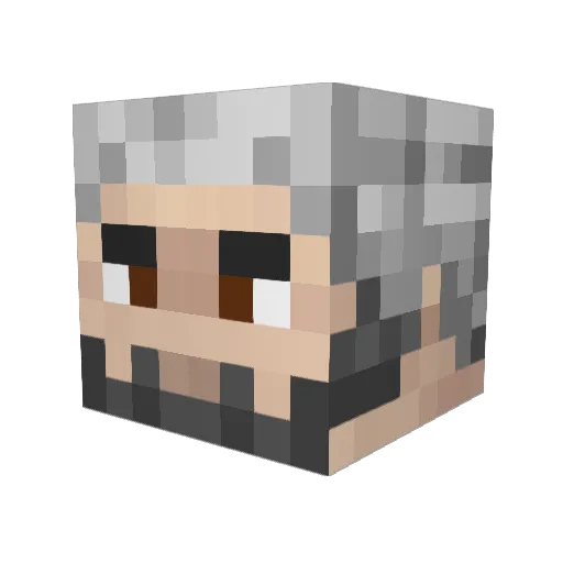SythePandora Minecraft avatar head, 3D render