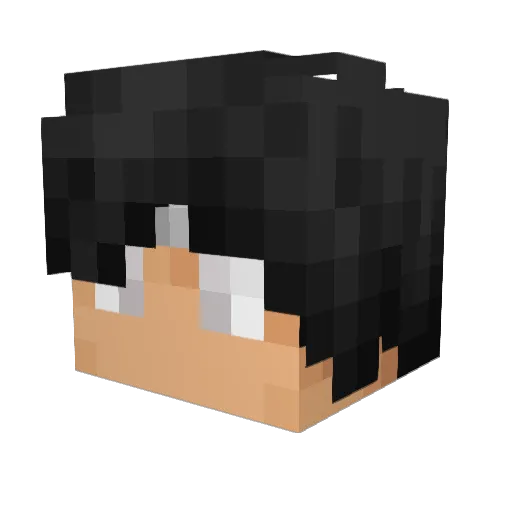 Sythedin Minecraft avatar head, 3D render