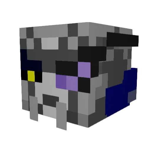 Syther24 Minecraft avatar head, 3D render