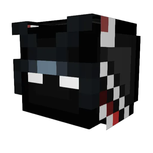 Sythia Minecraft avatar head, 3D render