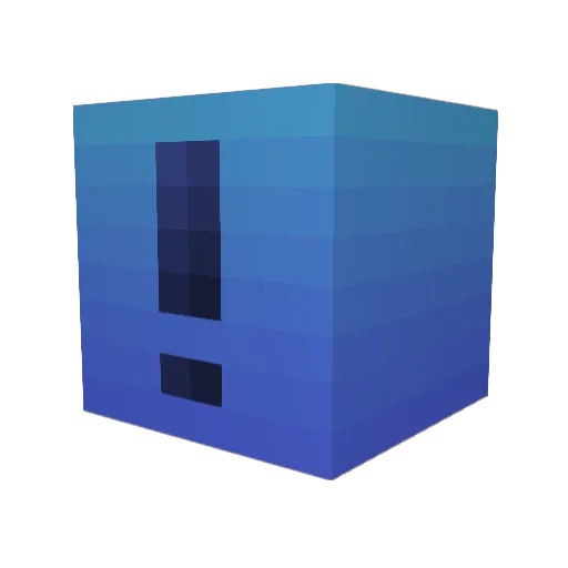 Sythicational Minecraft avatar head, 3D render