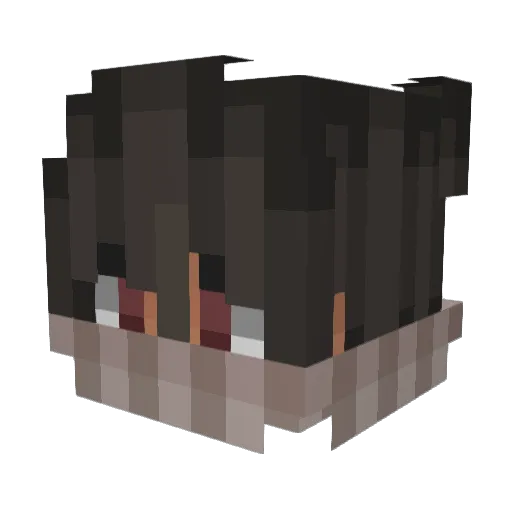 Sythiral Minecraft avatar head, 3D render