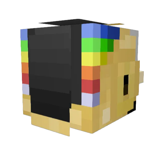 Sythuthan Minecraft avatar head, 3D render