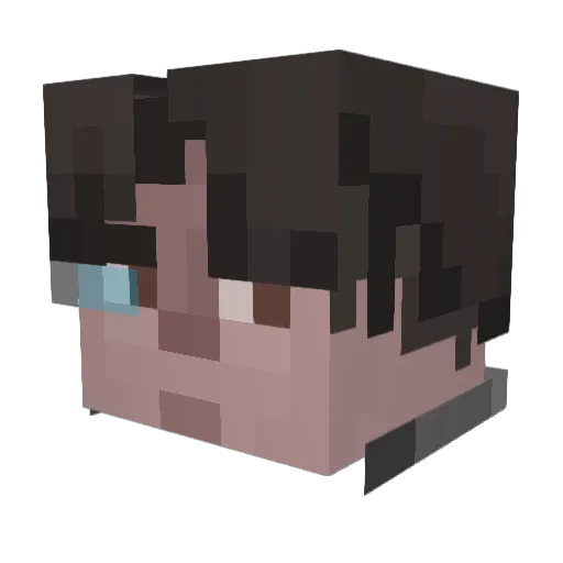 SytoCematic Minecraft avatar head, 3D render