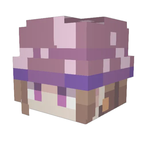 Sytrillian Minecraft avatar head, 3D render
