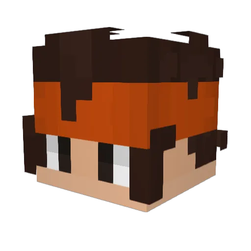 Sytrollek Minecraft avatar head, 3D render