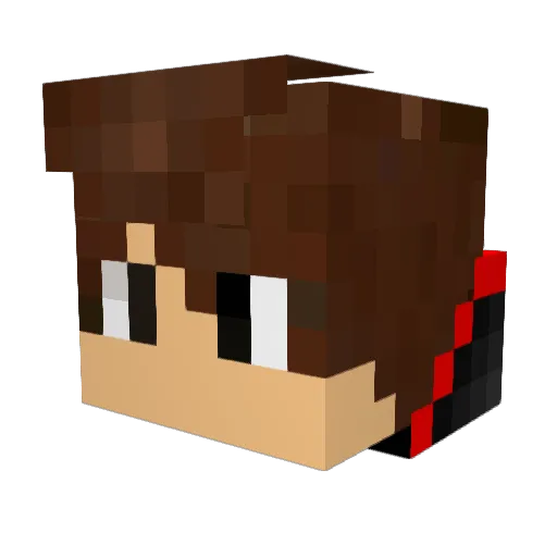 SytronixYT Minecraft avatar head, 3D render