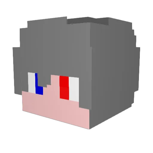 Syudel Minecraft avatar head, 3D render