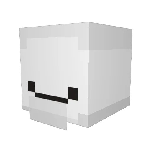 Syukau Minecraft avatar head, 3D render