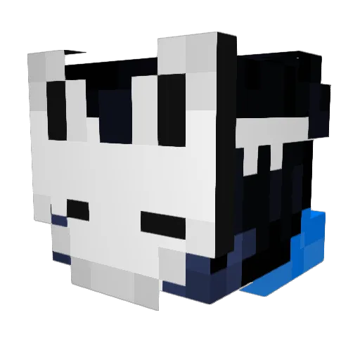 Syumin08 Minecraft avatar head, 3D render