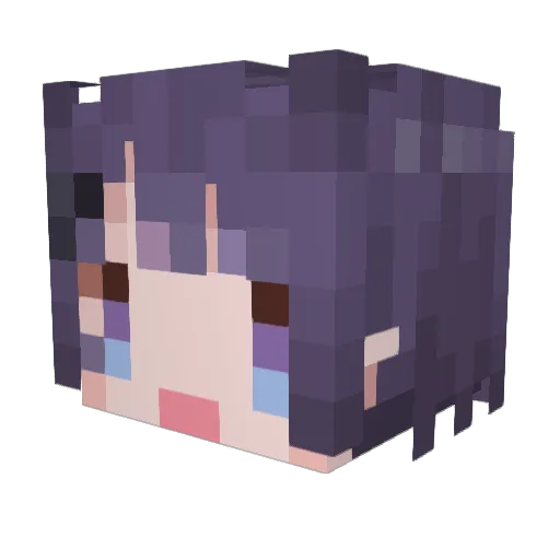 Syun_Syunchan Minecraft avatar head, 3D render