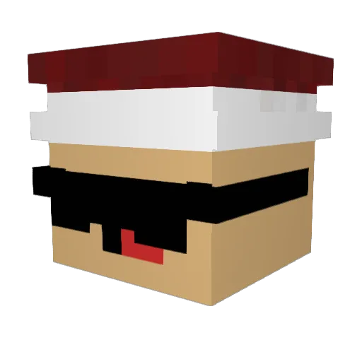 Syutrusff Minecraft avatar head, 3D render