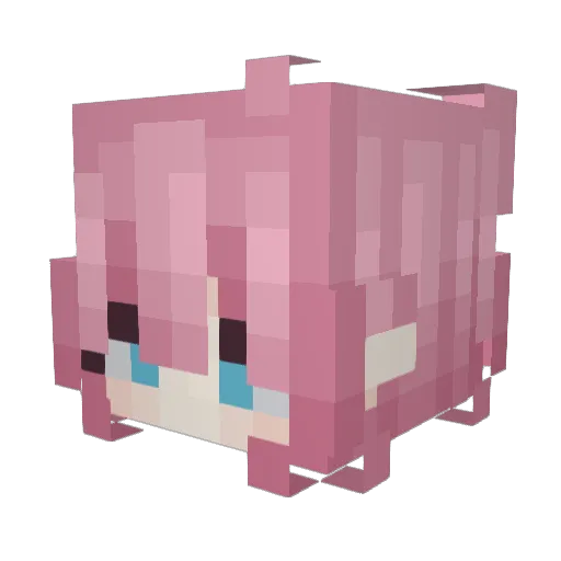 SyvSlime Minecraft avatar head, 3D render