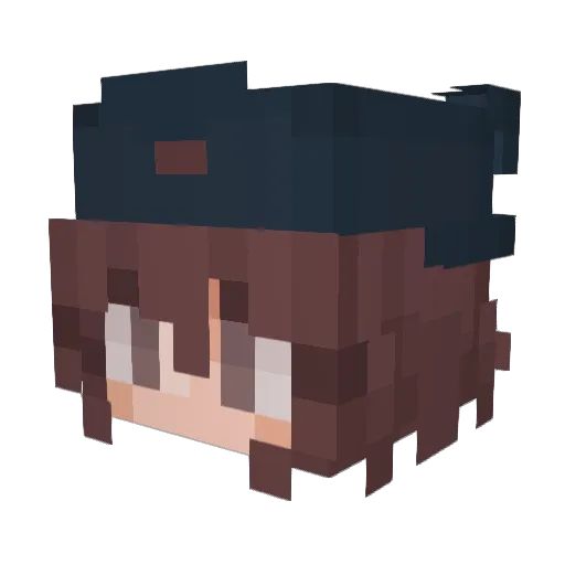 Syvelocin Minecraft avatar head, 3D render