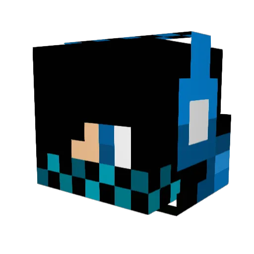 Syvers123 Minecraft avatar head, 3D render