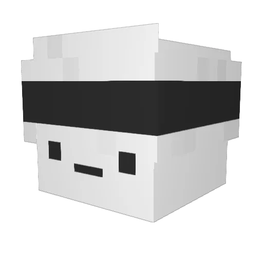 Syvw Minecraft avatar head, 3D render