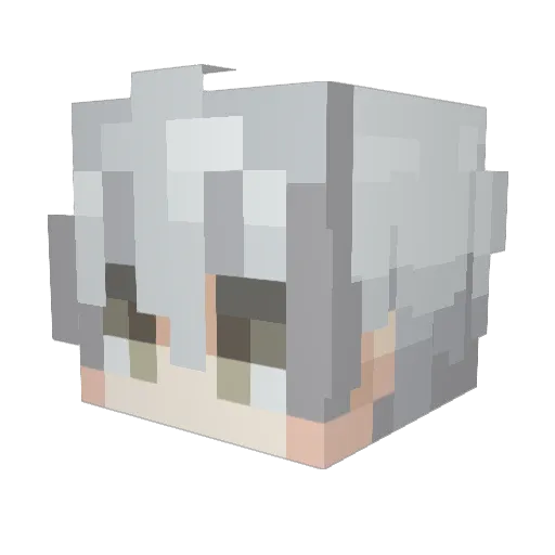 SyxaSinje Minecraft avatar head, 3D render