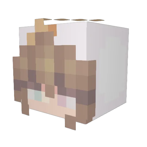 Syxgodd Minecraft avatar head, 3D render