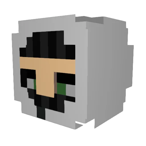 SyzoBuggin Minecraft avatar head, 3D render