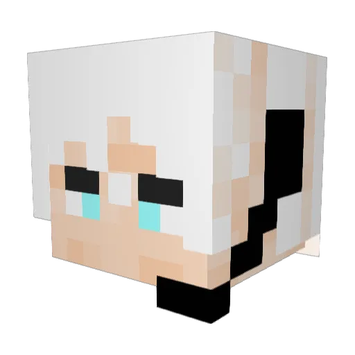 Syzqi Minecraft avatar head, 3D render