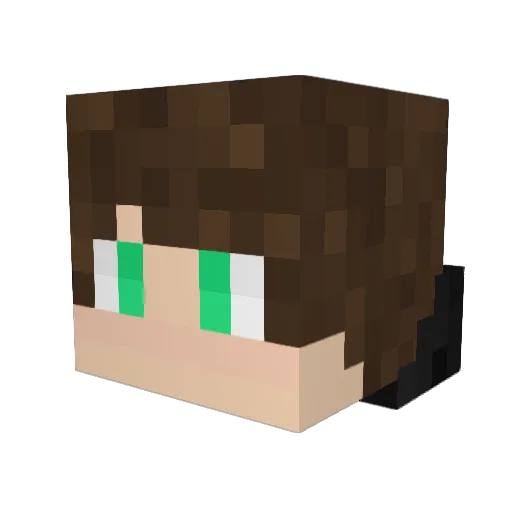 Syzygyn Minecraft avatar head, 3D render
