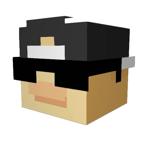 Sz1p Minecraft avatar head, 3D render