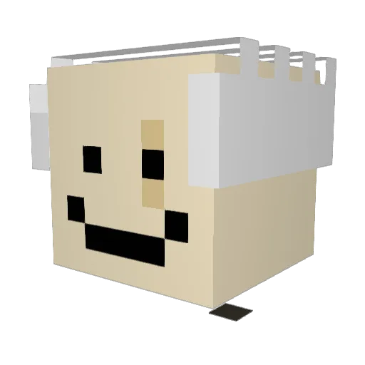 SzEdd1e Minecraft avatar head, 3D render
