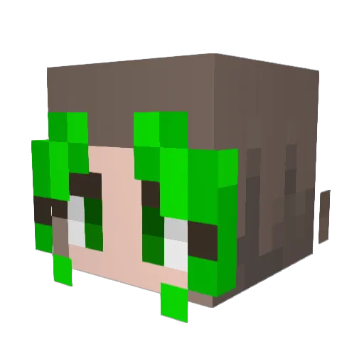 SzElv Minecraft avatar head, 3D render