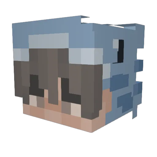 SzYn4 Minecraft avatar head, 3D render