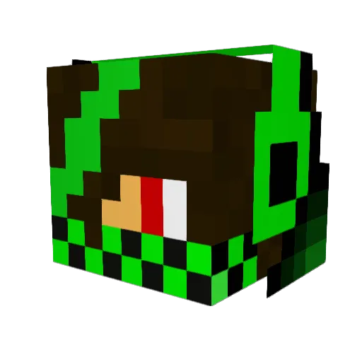 Szabaur Minecraft avatar head, 3D render
