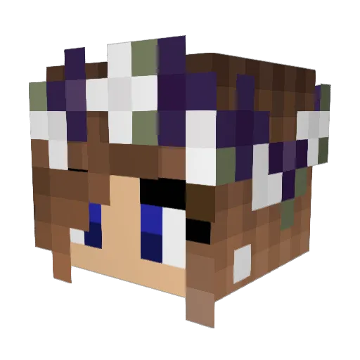 SzabiPRO Minecraft avatar head, 3D render