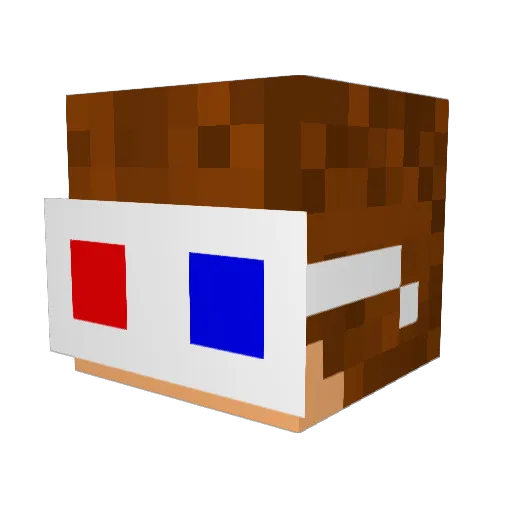 SzadoXD Minecraft avatar head, 3D render