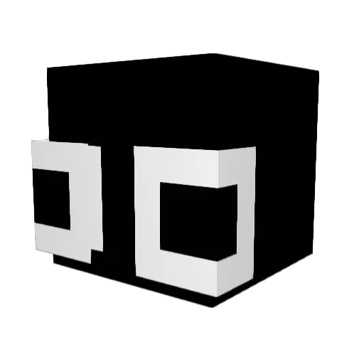 Szaefix Minecraft avatar head, 3D render