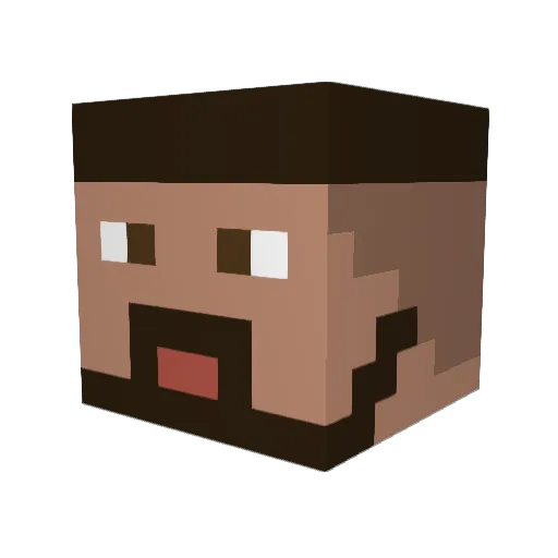 Szaki20 Minecraft avatar head, 3D render