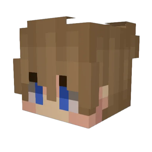 SzalonyAl Minecraft avatar head, 3D render
