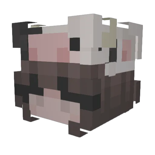 Szamocha Minecraft avatar head, 3D render