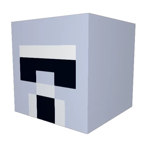 Szavren Minecraft avatar head, 3D render