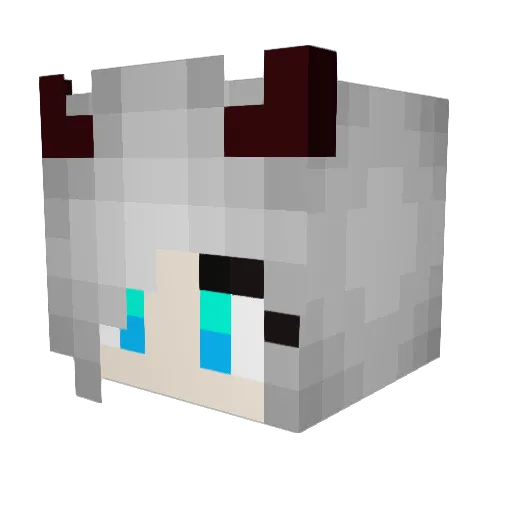 Szcharia Minecraft avatar head, 3D render