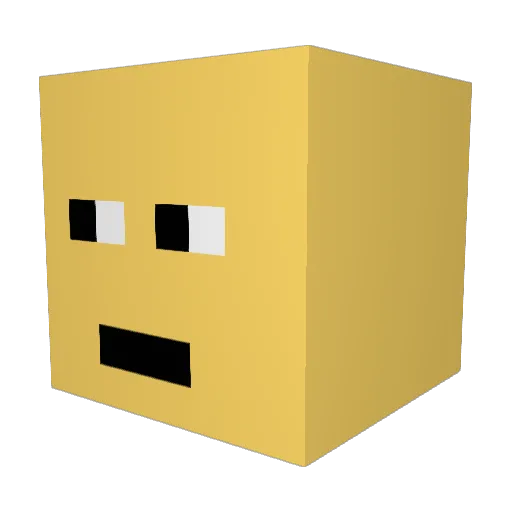 Szczur_na_klawie Minecraft avatar head, 3D render