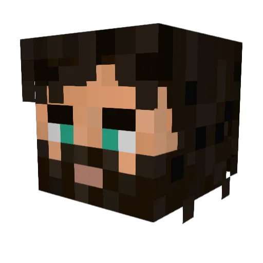 Szczyk Minecraft avatar head, 3D render