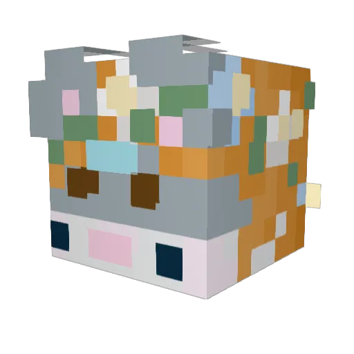 SzebiEhhh Minecraft avatar head, 3D render