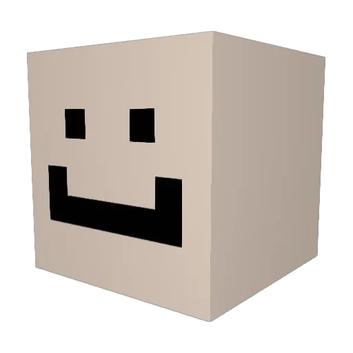 Szerint Minecraft avatar head, 3D render